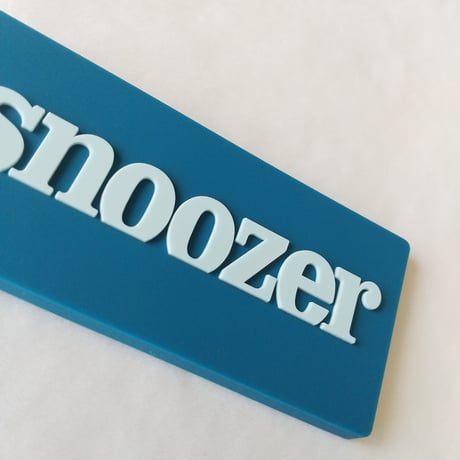 DONATION (寄付3,000円)→キーホルダー：SNOOZER（スカイブルー×マリンブルー）