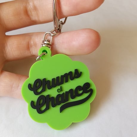 🔸残り5点のみ🔸DONATION（寄付3,000円）→キーホルダー：Chums of CHANCE（グリーン×ブラック）