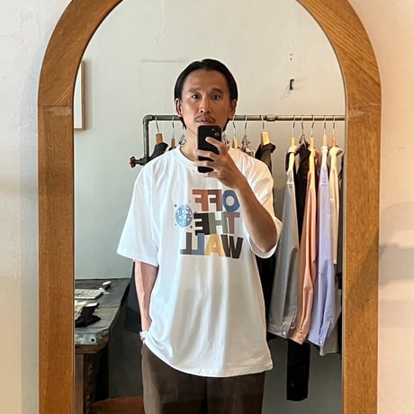 【受注生産】OFF THE WALL T-shirt（ホワイト）+ DONATION（寄付2,000円）