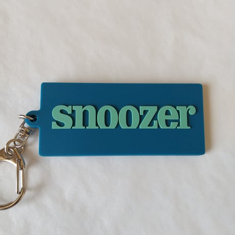 DONATION (寄付3,000円)→キーホルダー：SNOOZER（アップルグリーン×マリンブルー）
