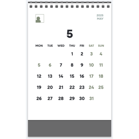 DONATION（寄付3,000円）→大判サイズ 2025年卓上カレンダー