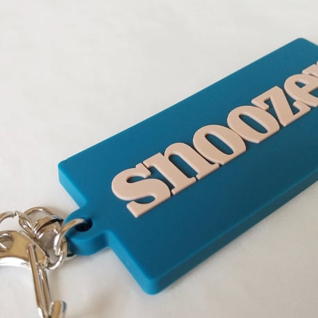 DONATION (寄付3,000円)→キーホルダー：SNOOZER（シェルピンク×マリンブルー）