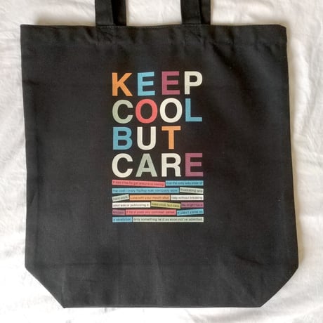 DONATION（寄付6,000円）→KEEP COOL BUT CAREトートバッグ（ブラック）