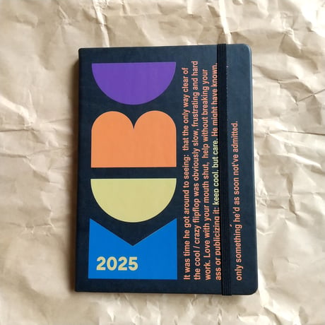 DONATION（寄付5,000円）→B type 2025年ハードカバー手帳（A5サイズ）