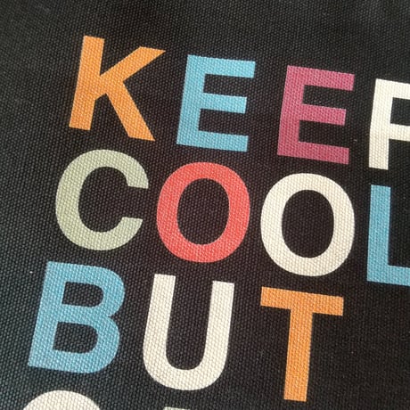 DONATION（寄付6,000円）→KEEP COOL BUT CAREトートバッグ（ブラック）