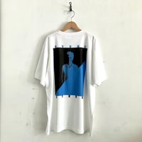 SING MY T-SHIRT（ブルー×ブラック）: photo by 真田敬介