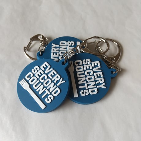 DONATION（寄付3,000円）→キーホルダー EVERY SECOND COUNTS（インディゴ）