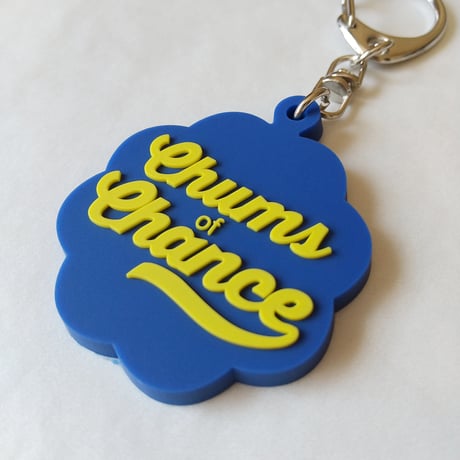 DONATION（寄付3,000円）→キーホルダー：Chums of CHANCE（ネイビー×イエロー）