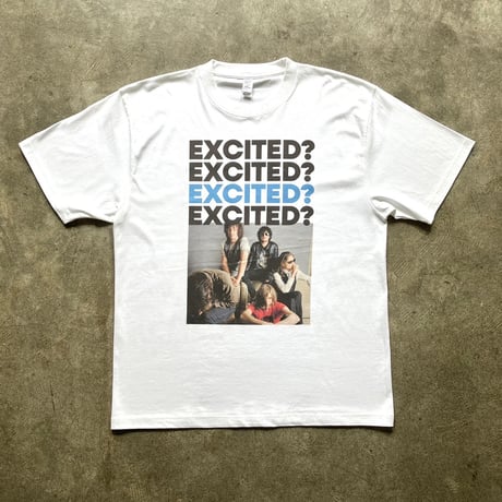 【受注生産】EXCITED？ T-shirt（ブルー×ブラック）: photo by ジョディ浅野