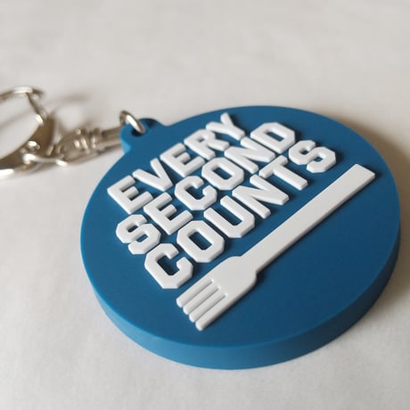 DONATION（寄付3,000円）→キーホルダー EVERY SECOND COUNTS（インディゴ）