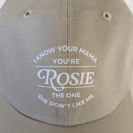 ROSIE YOU’RE THE ONE キャップ／プリント仕様（ライトベージュ）