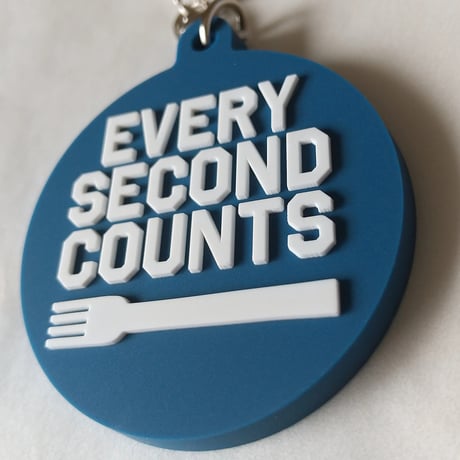 DONATION（寄付3,000円）→キーホルダー EVERY SECOND COUNTS（インディゴ）