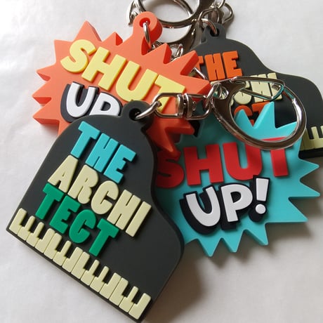 DONATION（寄付3,000円）→キーホルダー：THE ARCHITECT ピアノ（ブルー×グリーン）