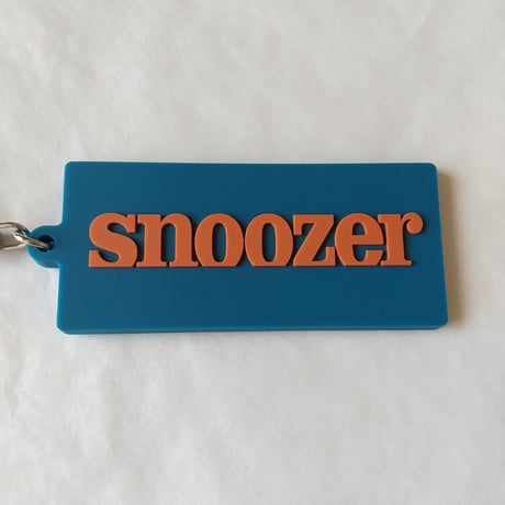 DONATION (寄付3,000円)→キーホルダー：SNOOZER（キャロットオレンジ×マリンブルー）