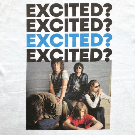 【受注生産】EXCITED？ T-shirt（ブルー×ブラック）: photo by ジョディ浅野