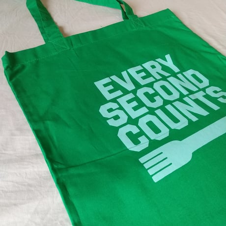 DONATION（寄付5,500円）→EVERY SECOND COUNTSトートバッグ（ケリーグリーン）