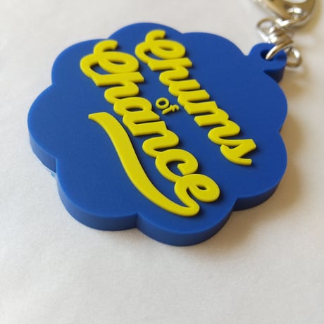 DONATION（寄付3,000円）→キーホルダー：Chums of CHANCE（ネイビー×イエロー）