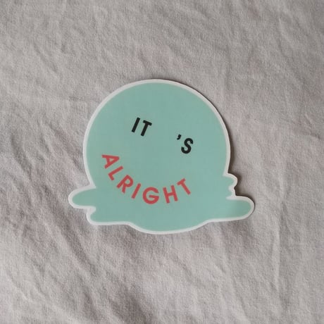 DONATION (寄付3,000円)→It's Alrightステッカー3枚＋ the sign marketステッカー2枚