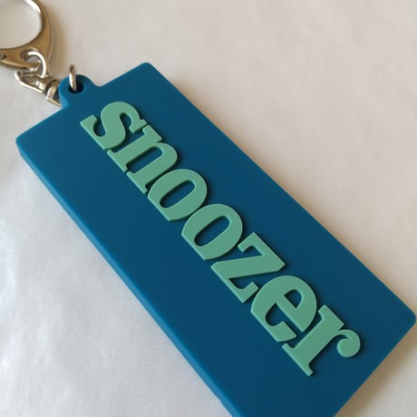 DONATION (寄付3,000円)→キーホルダー：SNOOZER（アップルグリーン×マリンブルー）