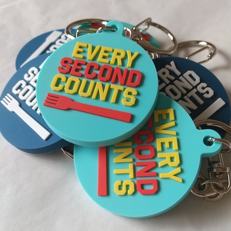 DONATION（寄付3,000円）→キーホルダー EVERY SECOND COUNTS（インディゴ）