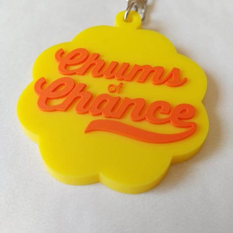 DONATION（寄付3,000円）→キーホルダー：Chums of CHANCE（イエロー×オレンジ）