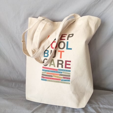 DONATION（寄付5,000円）→KEEP COOL BUT CAREトートバッグ（ナチュラル）