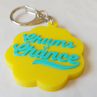 🔸残り5点のみ🔸DONATION（寄付3,000円）→キーホルダー：Chums of CHANCE（イエロー×ライトブルー）