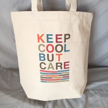 DONATION（寄付5,000円）→KEEP COOL BUT CAREトートバッグ（ナチュラル）