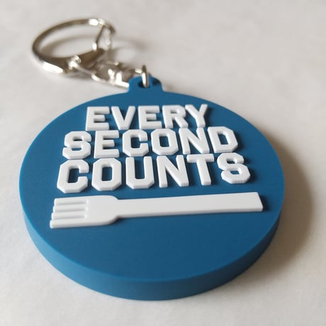DONATION（寄付3,000円）→キーホルダー EVERY SECOND COUNTS（インディゴ）