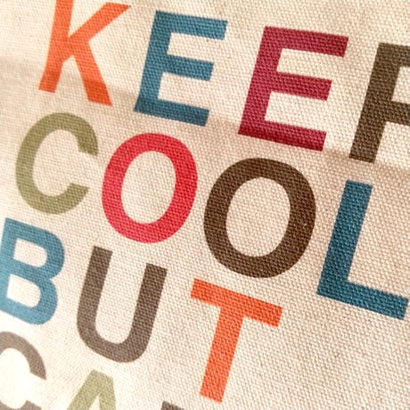DONATION（寄付5,000円）→KEEP COOL BUT CAREトートバッグ（ナチュラル）