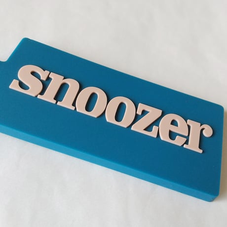 DONATION (寄付3,000円)→キーホルダー：SNOOZER（シェルピンク×マリンブルー）