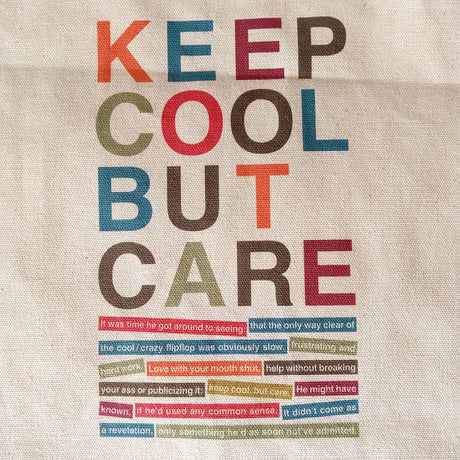 DONATION（寄付5,000円）→KEEP COOL BUT CAREトートバッグ（ナチュラル）