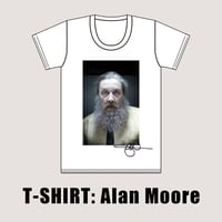 "Alan Moore" photo by Jonathan Worth / designed by 西村浩平（DIGAWEL）