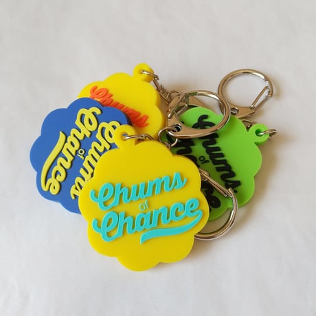 🔸残り5点のみ🔸DONATION（寄付3,000円）→キーホルダー：Chums of CHANCE（イエロー×ライトブルー）