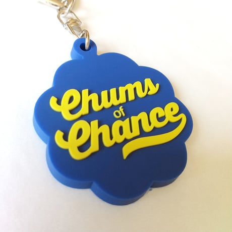 DONATION（寄付3,000円）→キーホルダー：Chums of CHANCE（ネイビー×イエロー）