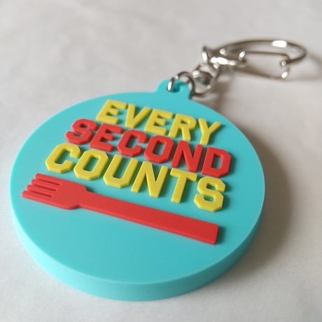 DONATION（寄付3,000円）→キーホルダー EVERY SECOND COUNTS（ターコイズ）