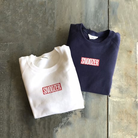 DIGAWEL x SNOOZER LOGO  SWEAT ラグラン①（NAVY）