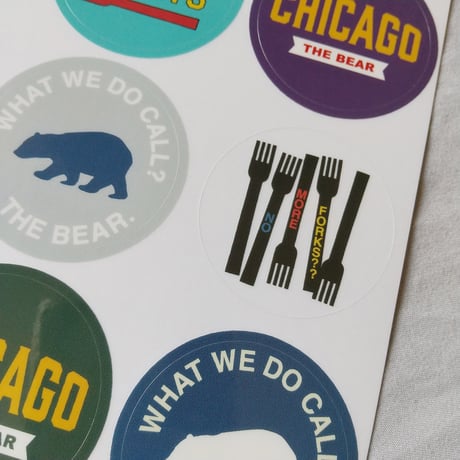DONATION（寄付1,500円）→円形ステッカー CHICAGOLAND