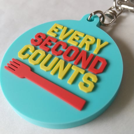 DONATION（寄付3,000円）→キーホルダー EVERY SECOND COUNTS（ターコイズ）