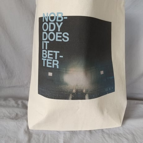DONATION（寄付5,000円）→トートバッグ：NOBODY DOES IT BETTER（ライトブルー）