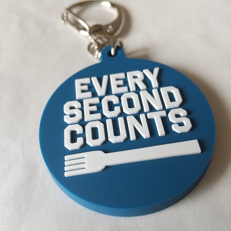 DONATION（寄付3,000円）→キーホルダー EVERY SECOND COUNTS（インディゴ）
