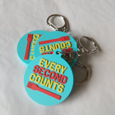 DONATION（寄付3,000円）→キーホルダー EVERY SECOND COUNTS（ターコイズ）