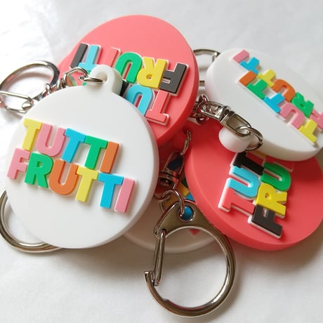 DONATION（寄付3,000円）→キーホルダー：TUTTI FRUTTI（ホワイト）