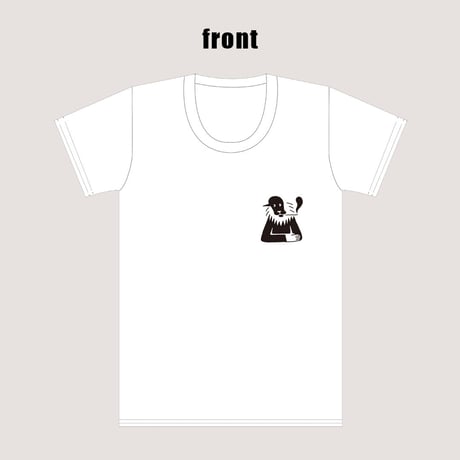 T-SHIRT B : (表面) art by 西村ツチカ / (背面) quote from “Ford v Ferrari” / designed by 西村浩平（DIGAWEL）
