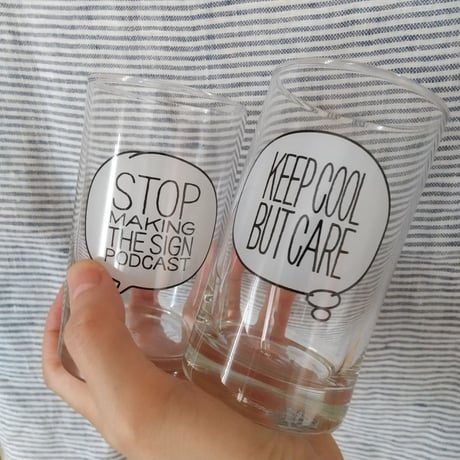 DONATION（寄付4,000円）→タンブラーグラス：STOP MAKING THE SIGN PODCAST