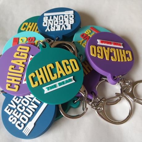 DONATION（寄付3,000円）→キーホルダー CHICAGO（ビリジアン）