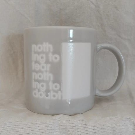DONATION（寄付4,000円）→2024冬マグ：nothing to fear nothing to doubt（パールグレー）