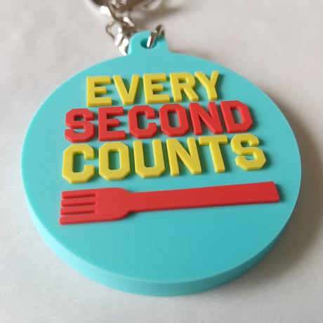 DONATION（寄付3,000円）→キーホルダー EVERY SECOND COUNTS（ターコイズ）
