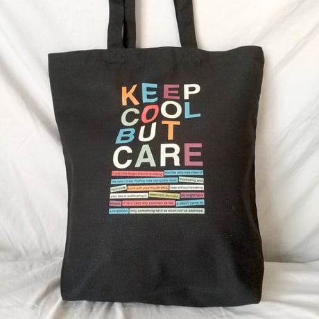 DONATION（寄付6,000円）→KEEP COOL BUT CAREトートバッグ（ブラック）