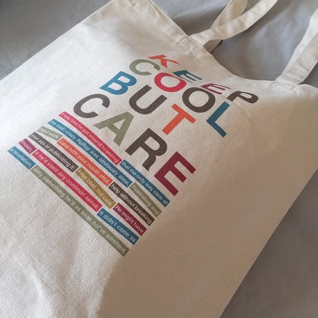 DONATION（寄付5,000円）→KEEP COOL BUT CAREトートバッグ（ナチュラル）